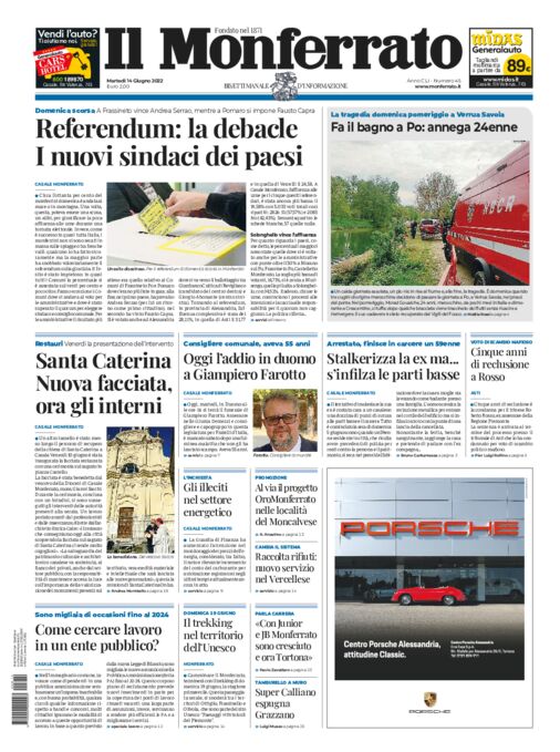 Il Monferrato - Edizione 45 del 14/06/2022